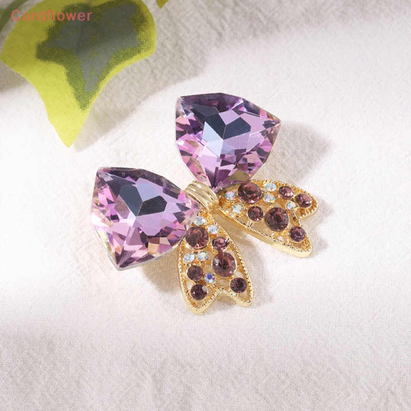 Ghim Cài Áo Hình Nơ Đính Đá Lấp Lánh Thời Trang Mới