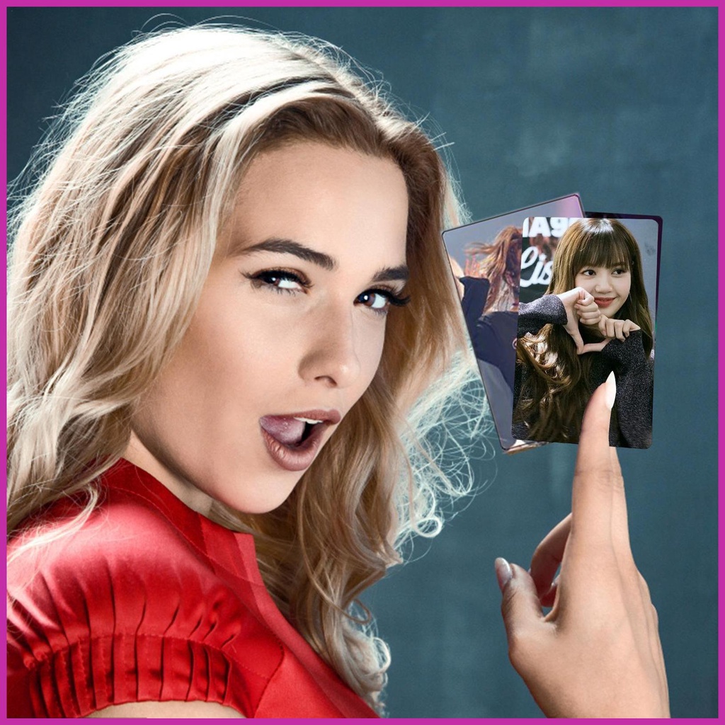 Set 55 Tấm Thẻ Ảnh Lomo Nhóm Nhạc Black-Pink Lisa