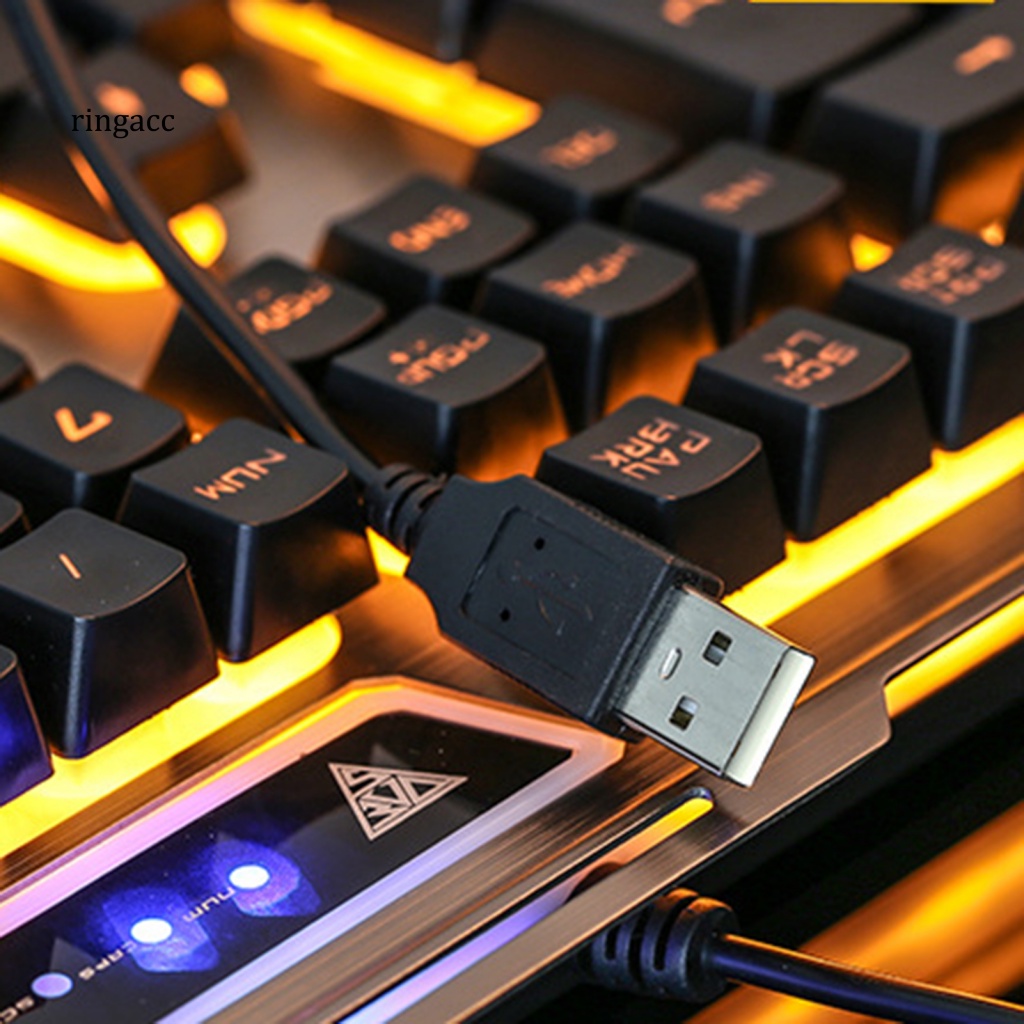 1 Bộ Bàn Phím V1 RGB 3200DPI Nhỏ Gọn Có Đèn Nền Cho PC