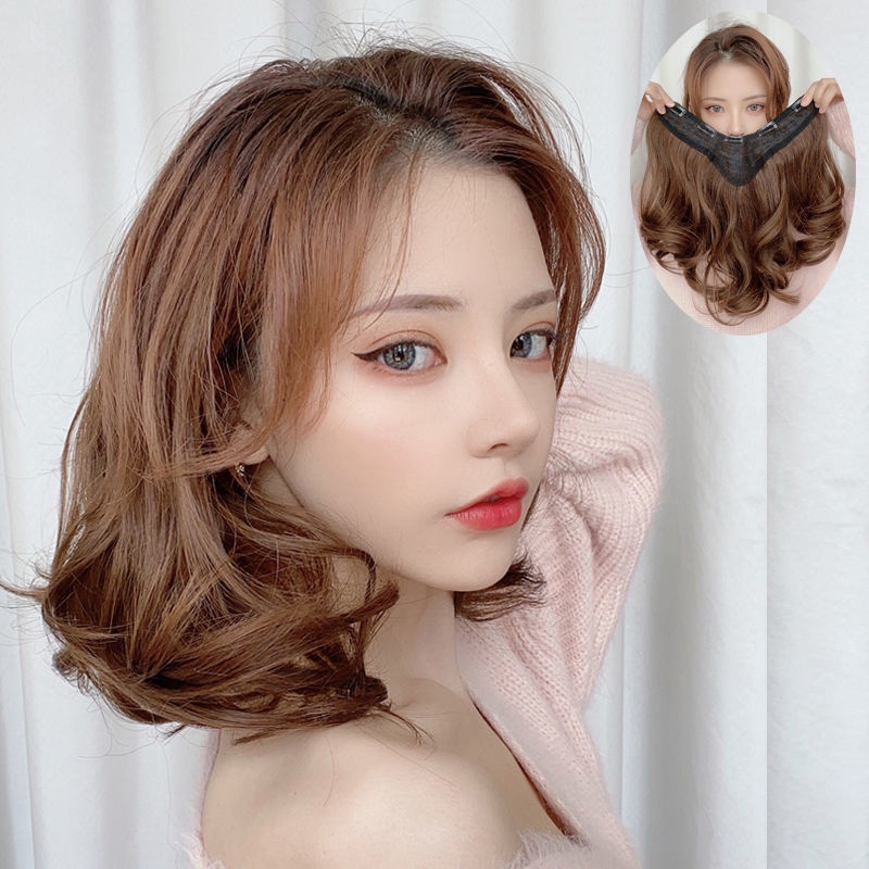Bộ Tóc Giả Dài Xoăn Gợn Sóng Tự Nhiên Một Mảnh Hình Chữ U Dành Cho Nữ