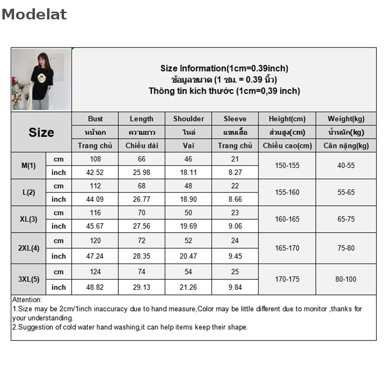 Áo Thun Tay Ngắn Cổ Tròn In Hình Mặt Cười Phong Cách Retro Mỹ Thời Trang Mùa Hè Cho Nữ