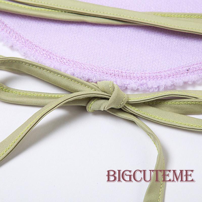 [] - Áo Hai Dây Màu Sắc Tương Phản Ôm Dáng Vừa Vặn Mùa Hè Cho Nữ