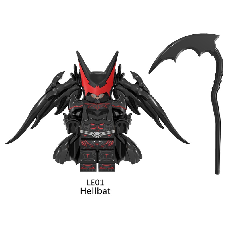 Mô Hình Đồ Chơi Siêu Anh Hùng Hellbat Màu Trắng Đen Mini Làm Quà Tặng Cho Bé