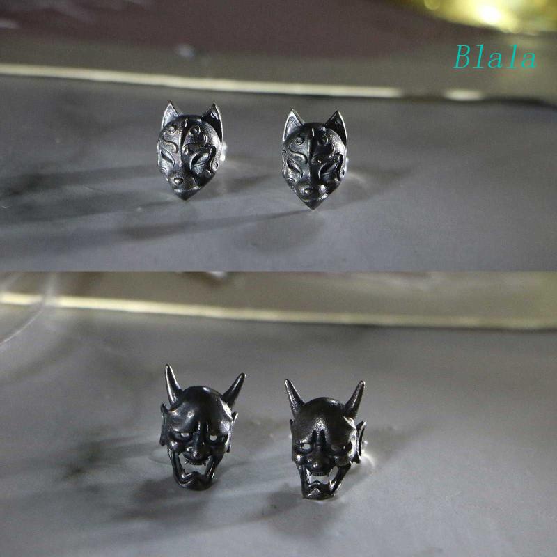 1 Đôi Bông Tai Hình Đầu Lâu Phong Cách Gothic Punk Halloween