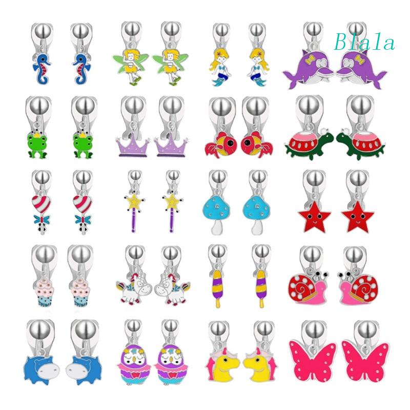 Set 20 Đôi Bông Tai Hình Ngôi Sao / Cây Cối Thời Trang Cho Nữ