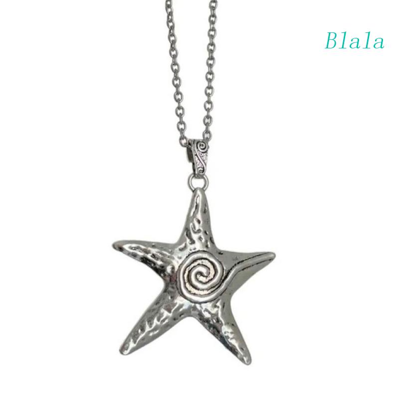 Blala Vòng cổ Xương Quai Xanh Bản Lớn Hình Ngôi Sao Năm Cánh Đơn Giản Phong Cách Hàn Quốc Cho Nữ Sinh