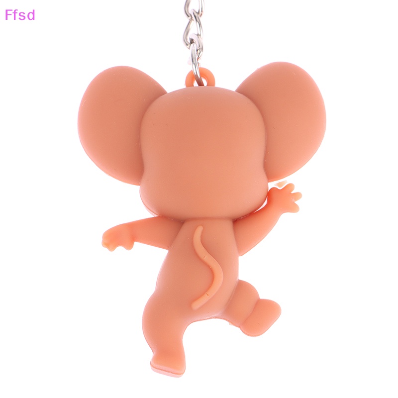 {Ffsd} Móc Chìa Khóa Resin Hình Động Vật Hoạt Hình Dễ Thương