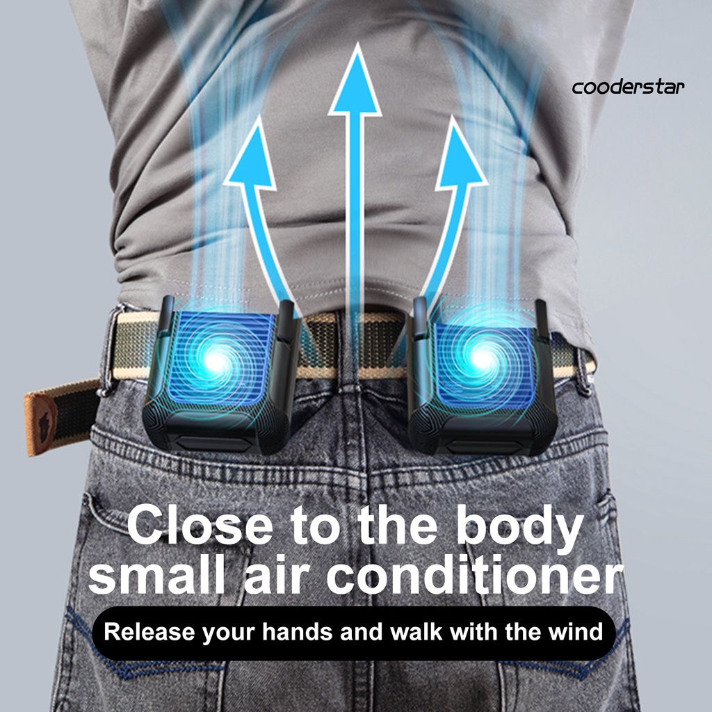 1 Bộ Quạt Mini 6000mAh Rảnh Tay 3 Tốc Độ Gió Mạnh Sạc USB