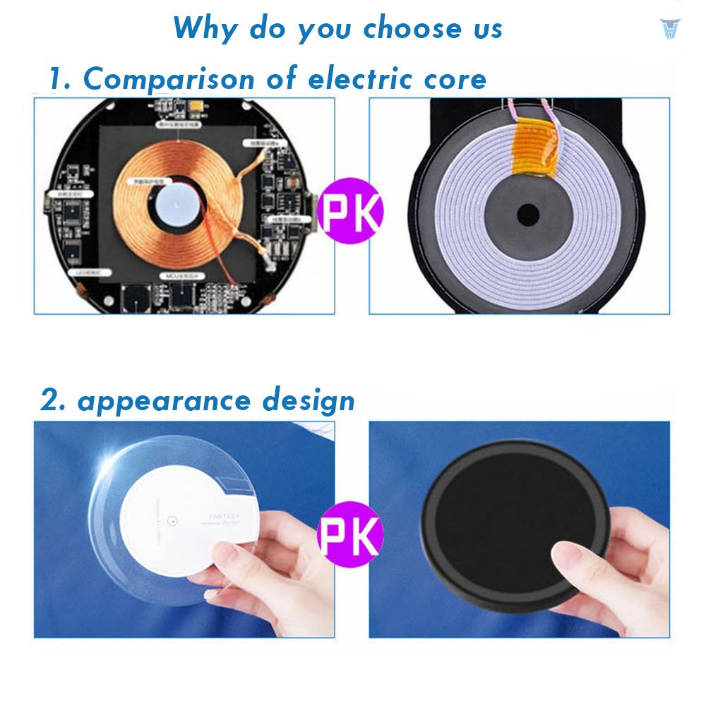 Đế Sạc Không Dây QI Chuyên Dụng Cho Iphone X / 8 / 8Plus / S9 / S8 / S6 / S7 Edge / S8 Plus / S9 Plus