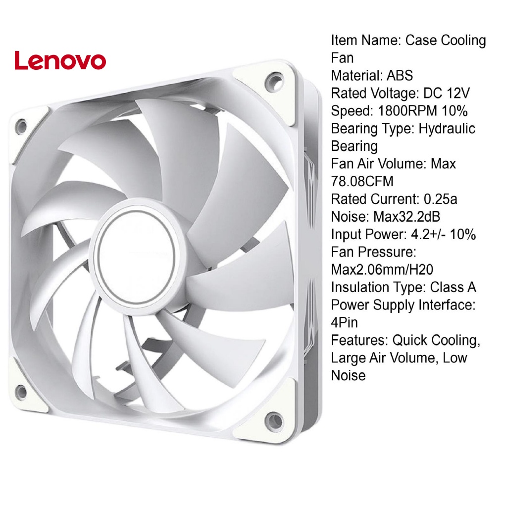 Quạt Tản Nhiệt 12cm PWM 4Pin 1800RPM 9 Cánh Ít Ồn Tiện Dụng Cho Máy Tính Văn Phòng