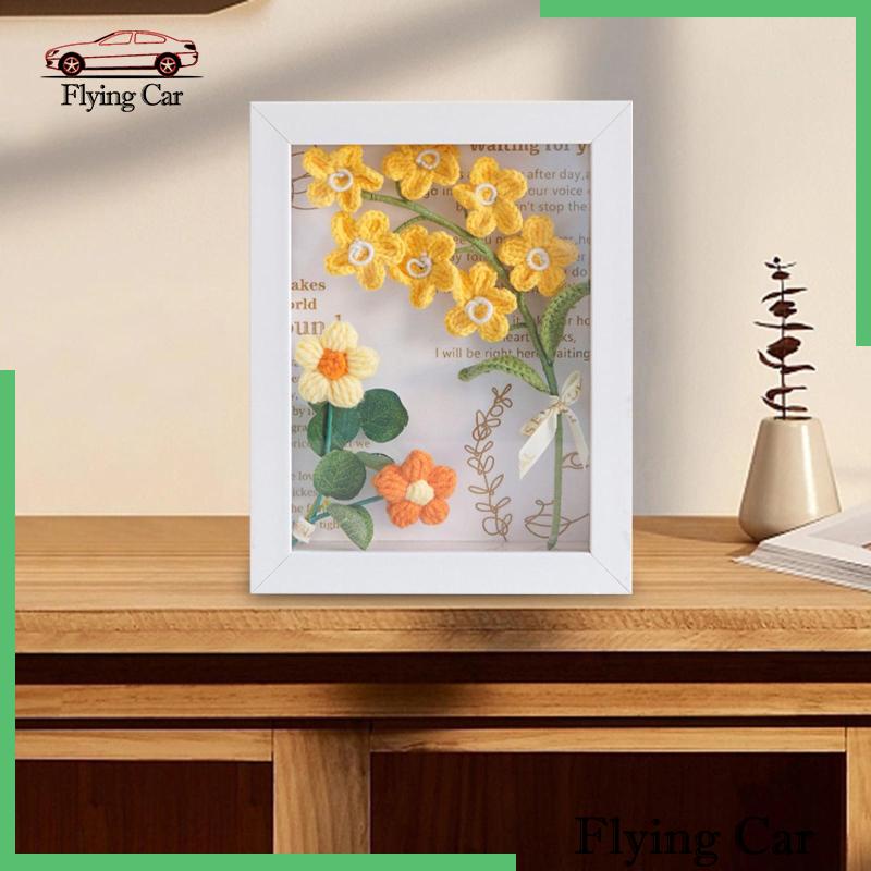 [Lzdjfmy2] Khung Ảnh Hoa Móc Bằng Sợi Móc Để Trang Trí Phòng Ăn Tiệc