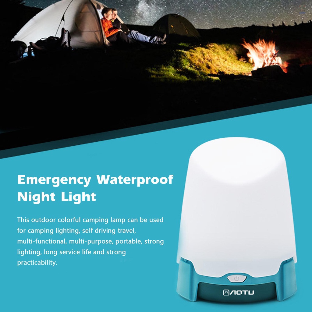 Đèn Cắm Trại Nhiều Màu Sắc Chống Thấm Nước Di Động