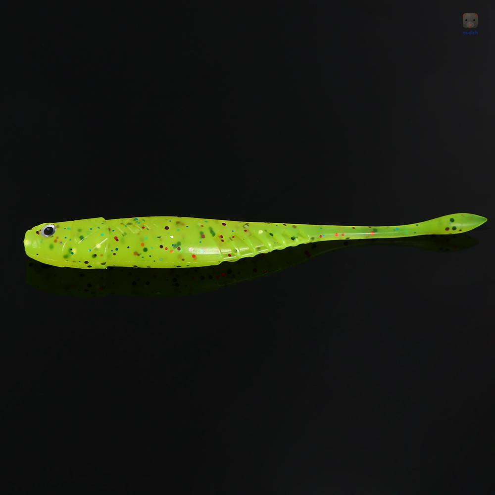 Set 5 Mồi Giả Nhử Cá 3D Bằng Nhựa Mềm 11cm 6.5g Gắn Kèm Móc Câu