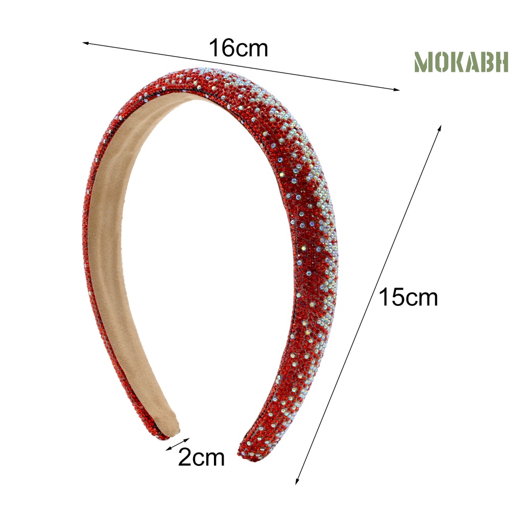 Băng Đô Đính Đá Lấp Lánh Phong Cách Baroque Cổ Điển