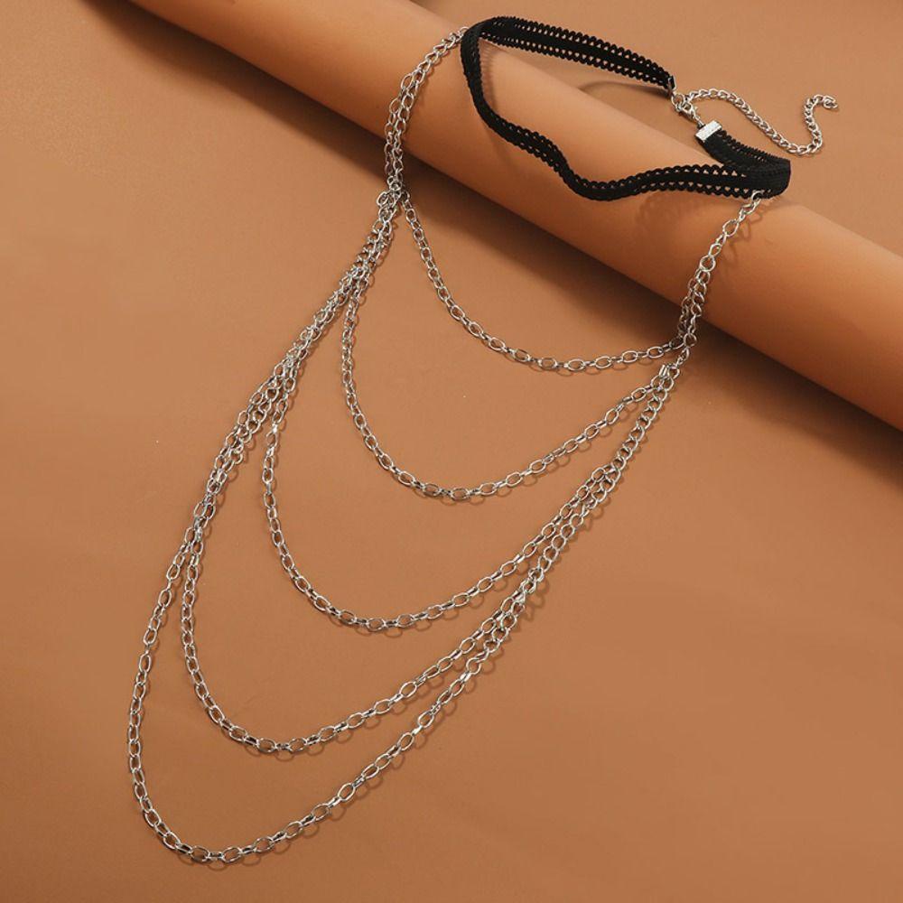 Dây Xích Đeo Cơ Thể Nhiều Lớp Co Giãn Dùng Mặc Bikini Thời Trang Dự Tiệc / Valentine