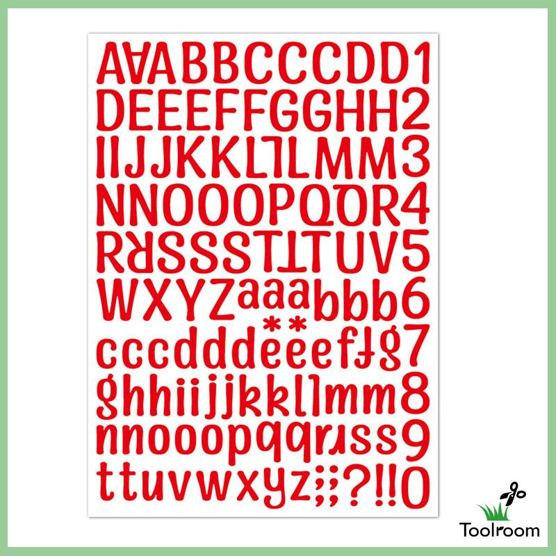 Nhãn Dán Chữ Số Vinyl Tự Dính Trang Trí Xe Hơi Trong Nhà