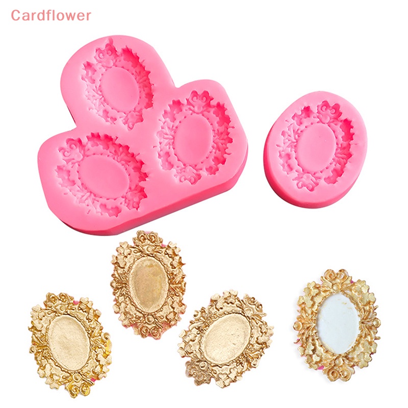 < Cardflower > Khuôn Silicon Làm Khung Ảnh Cổ Điển Phù Hợp Cho Trang Trí Bánh Sô Cô La / Đất Sét Polymer