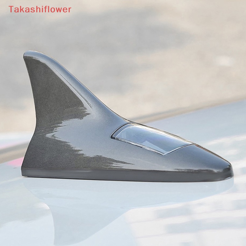 Ăng Ten Vây Cá Mập Có Đèn LED Sử Dụng Năng Lượng Mặt Trời Tự Động Gắn Nóc Xe Hơi