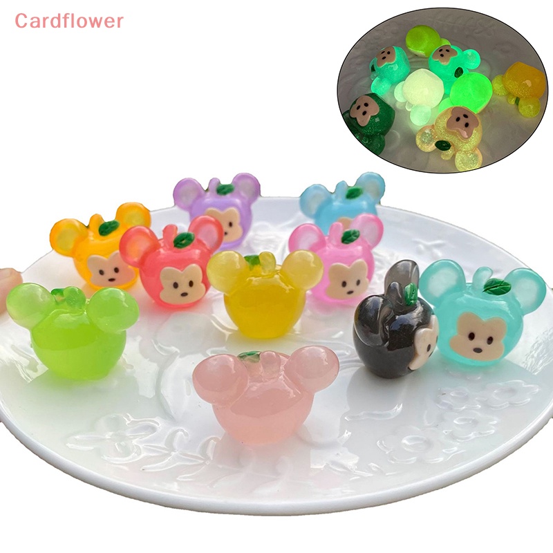 1 Búp Bê Chuột Micky Mini Bằng Nhựa Resin Phát Sáng Màu Ngẫu Nhiên Mới