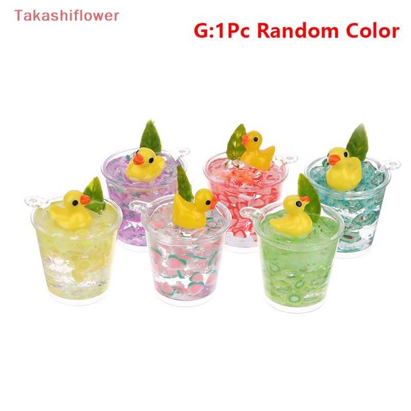 1 Đồ trang trí Ly Nước Đá Mini Màu Dạ Quang Dùng Trang Trí Tiểu Cảnh