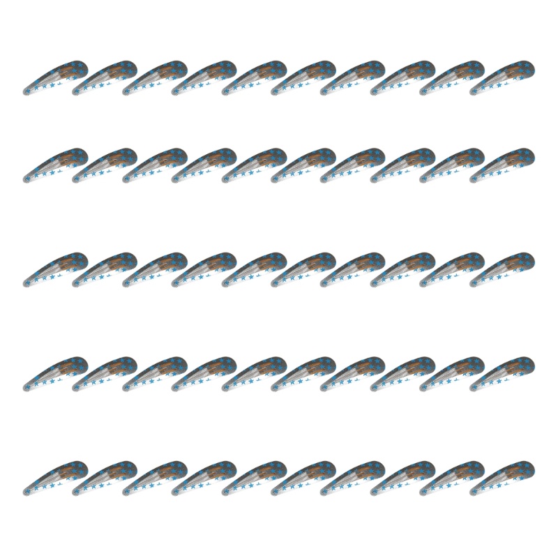 Set 50 Kẹp Tóc Kim Loại Mỏng Dễ Thương Cho Bé Gái