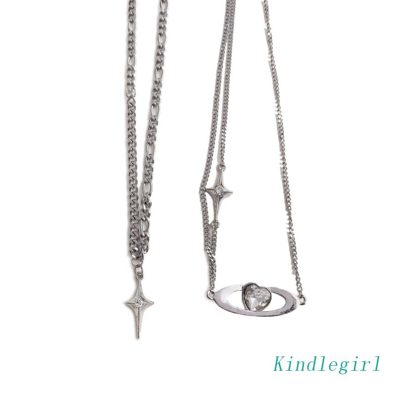 Vòng Cổ Choker Nhiều Lớp Mặt Thánh Giá Phong Cách Punk