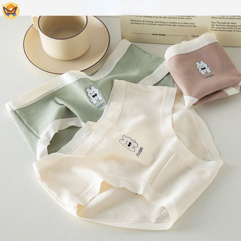 Quần Lót Cotton Không Đường May Thoải Mái In Họa Tiết Thời Trang Cho Nữ