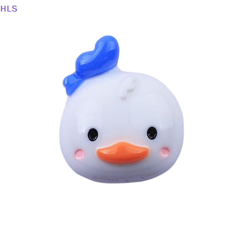 Set 10 Phụ Kiện Kẹp Tóc / Điện Thoại Hình Động Vật Hoạt Hình Bằng Nhựa Resin DIY