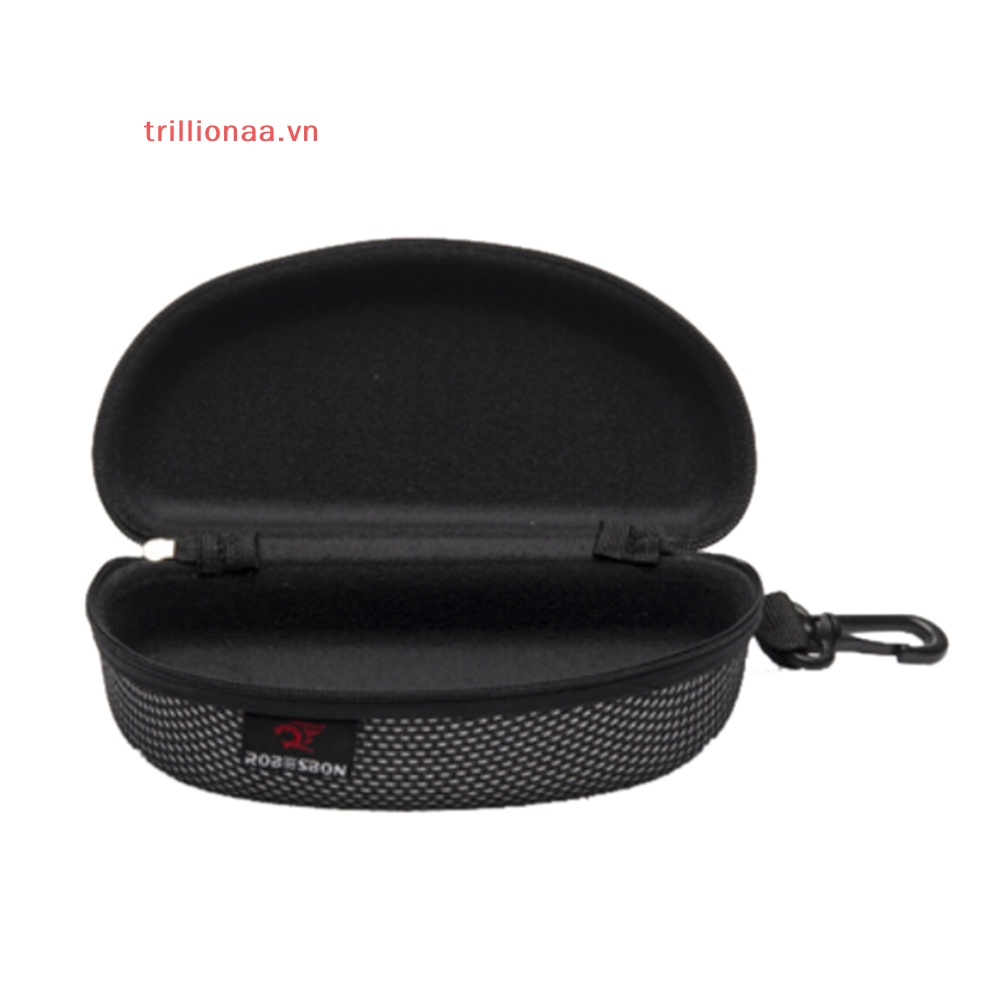 Hộp Đựng Mắt Kính Màu Đen Có Khóa Kéo Tiện Dụng