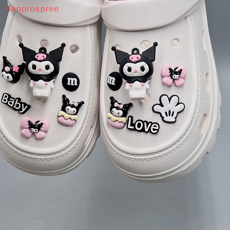 1 Bộ Phụ Kiện Trang Trí Giày Hình Hoa Hoạt Hình Tháo Rời Được DIY