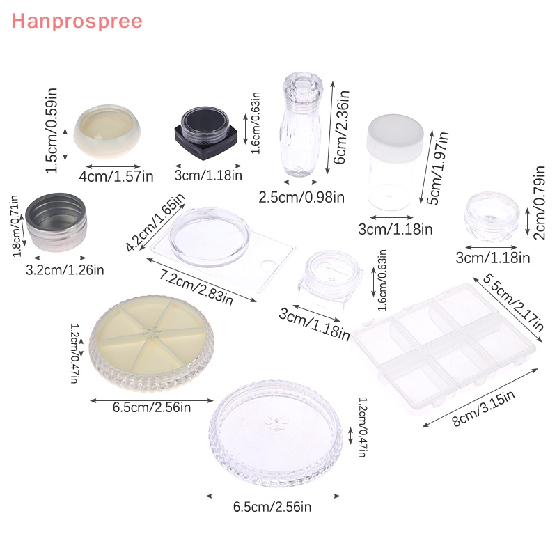 Hanprospree > Hộp Nhựa Đựng Trang Sức / Dụng Cụ Làm Móng Nghệ Thuật