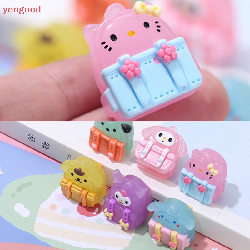 Bộ 5 Phụ Kiện Trang Trí Điện Thoại Hình Sanrios Mini 3D Dễ Thương