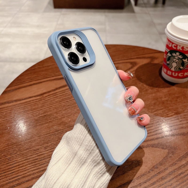 Ốp Điện Thoại Nhựa Cứng Trong Suốt Chống Sốc Bảo Vệ Camera Cho iPhone 14 Pro Max 14 Plus 13 12 11 Pro Max