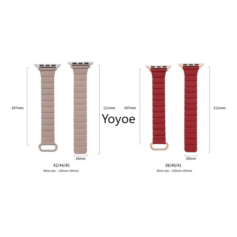 Dây Đeo Đồng Hồ Bằng Da Mỏng Từ Tính 45mm 41mm 44mm 42mm 38mm Cho iWatch Ultar 49mm 8 7 6 SE 5 4 3 2 1 40mm