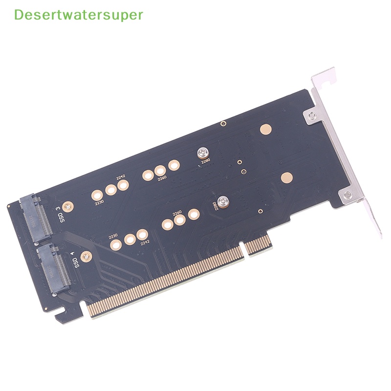 1 Thẻ Bài PCI-E m.2 X16 Sang 4X NVME Pcie PCIE3.0 GEN3 X16 Đến 4 * NVME