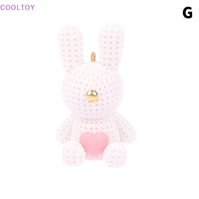 1 Móc Khóa Hình Thỏ Bông Đáng Yêu DIY