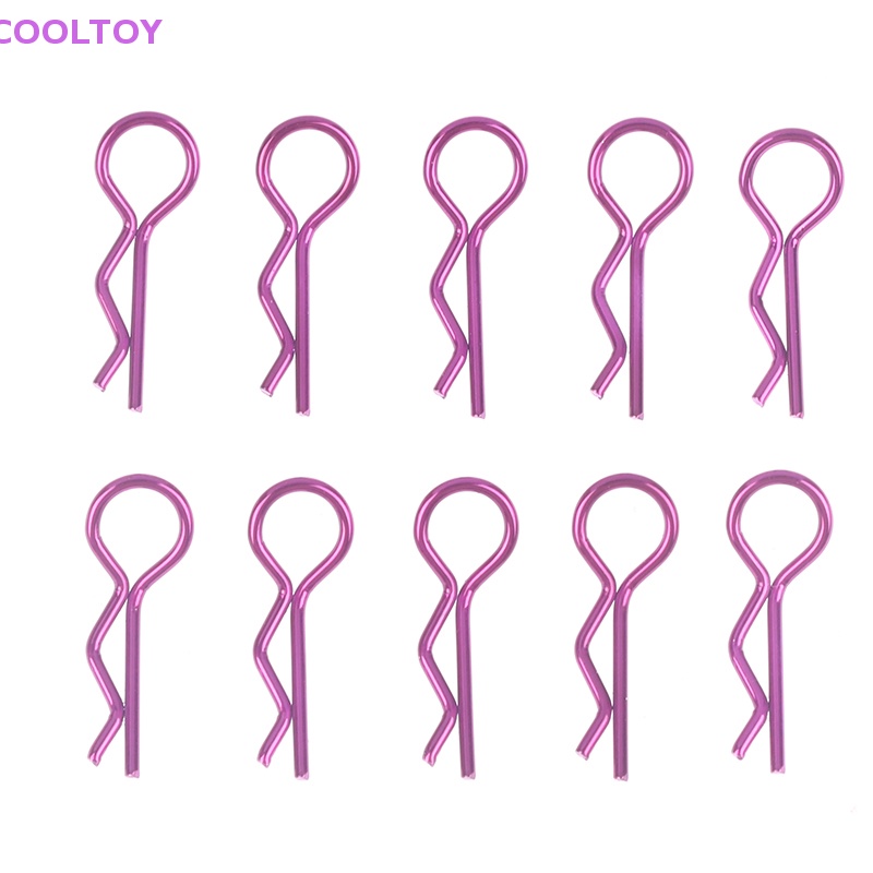 Set 10 Kẹp Kim Loại Cho Xe Đồ Chơi SCX10 Wraith TRX4 TRX6 HSP