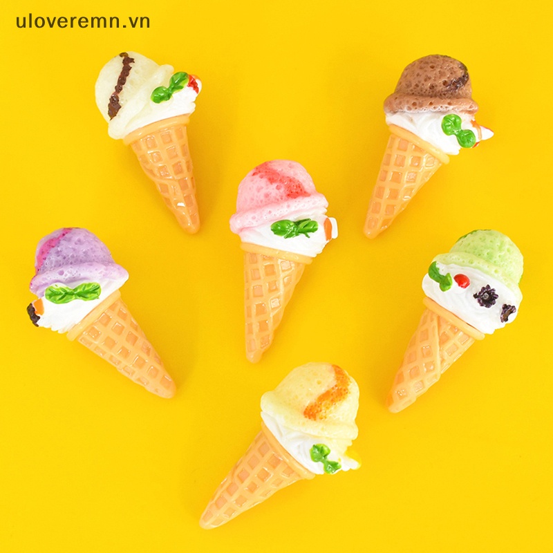 Bộ 5 Ly Kem Mini Tỉ Lệ 1: 12 Trang Trí Nhà Búp Bê