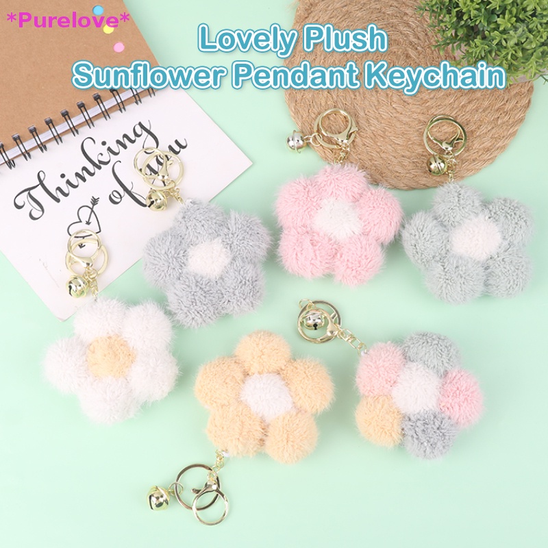 Móc Khóa Bông Hoa Mềm Mại Đáng Yêu Mới