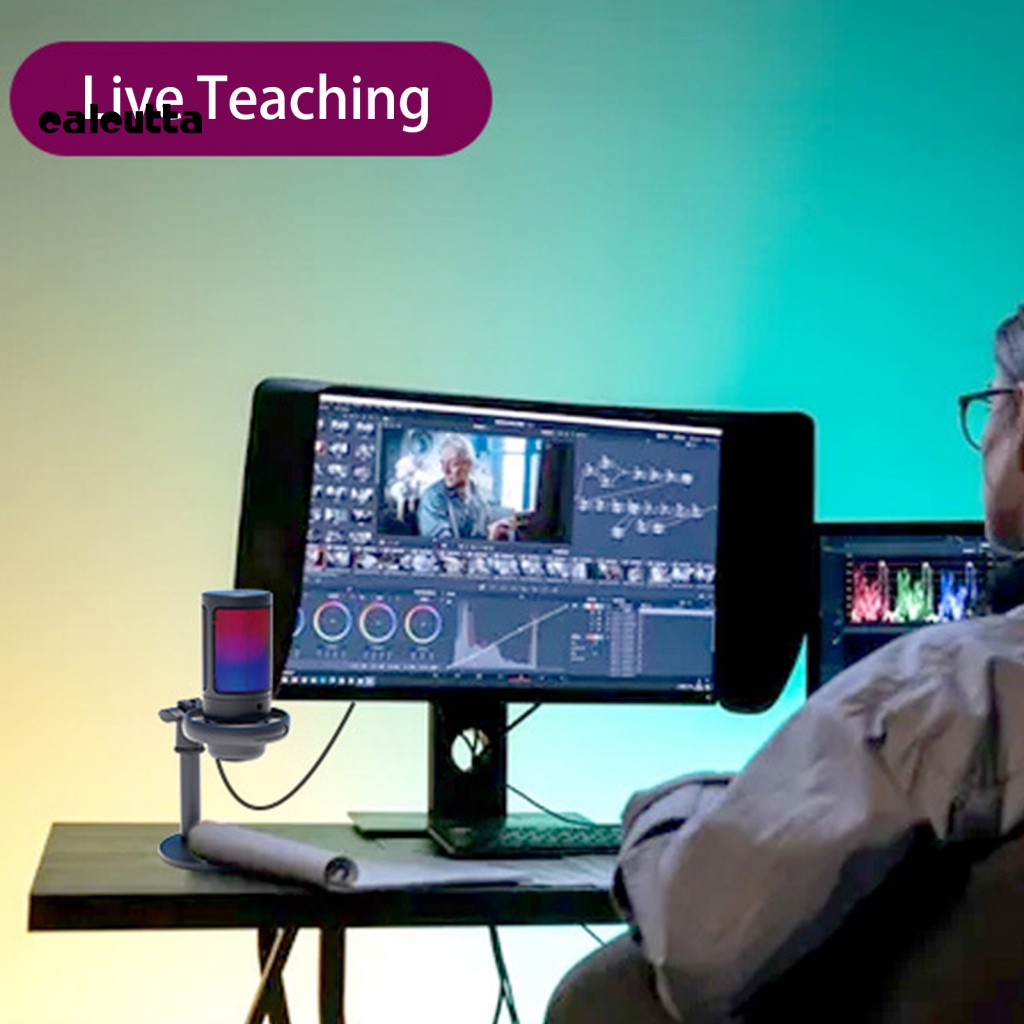 1 Bộ Micro USB Màu Đen Kèm Giá Đỡ Ba Chân Dành Cho Máy Tính Chơi Game Tại Nhà