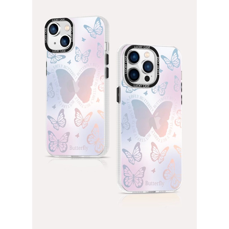 DISNEY Ốp Điện Thoại Chống Sốc Chống Rơi Họa Tiết Bướm Cho iphone 14 11 13 12 X XS Pro Max xr Mini xr 7 8 plus