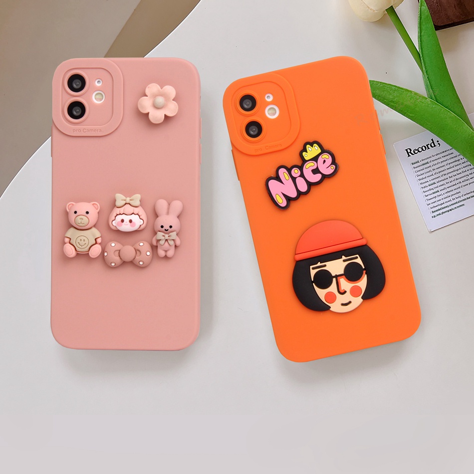 Ốp Điện Thoại Silicon Hình Thỏ Killer 3D Cho iPhone 11 12 13 14 Pro MAX + Mini X XR XS MAX 6 S 7 8 + SE 2020 11Pro 12pro 13Pro