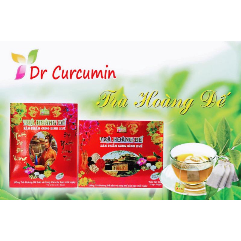 TRÀ HOÀNG ĐẾ (DẠNG TÚI LỌC) (30 TÚI NHỎ × 2.5G) GIÚP NGỦ NGON, GIẢI NHIỆT.