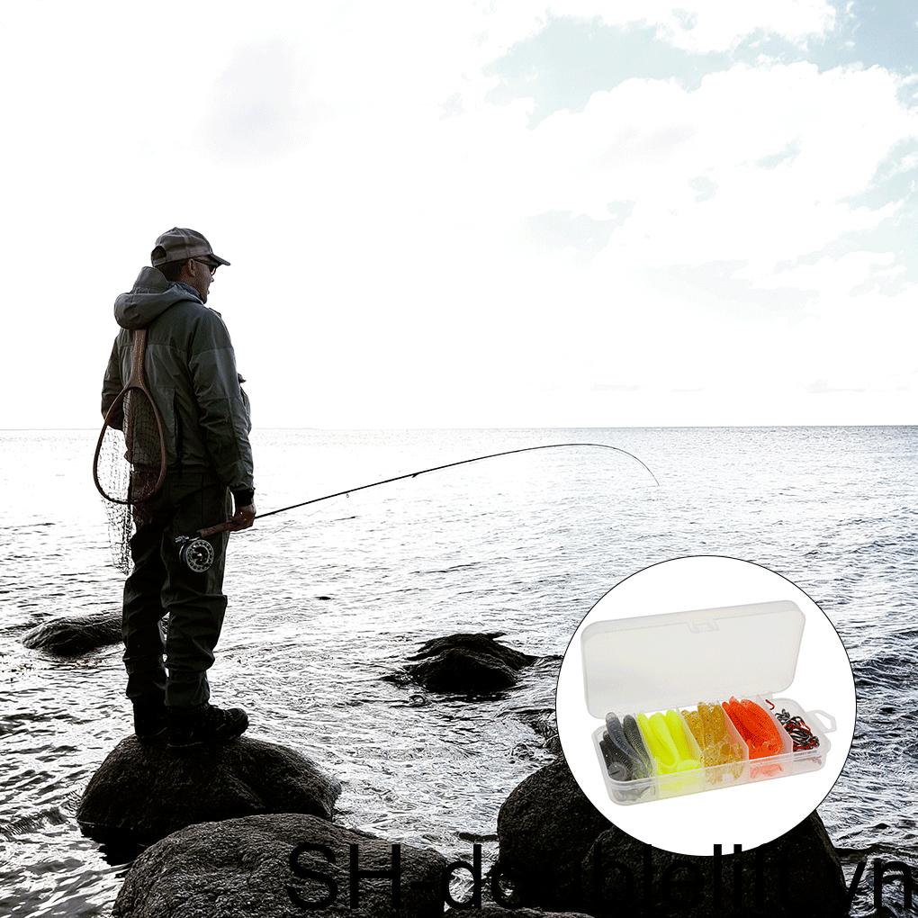 Set 60 Mồi Câu Cá Nhân Tạo Chống Va Chạm Có Móc Xoay Tiện Dụng