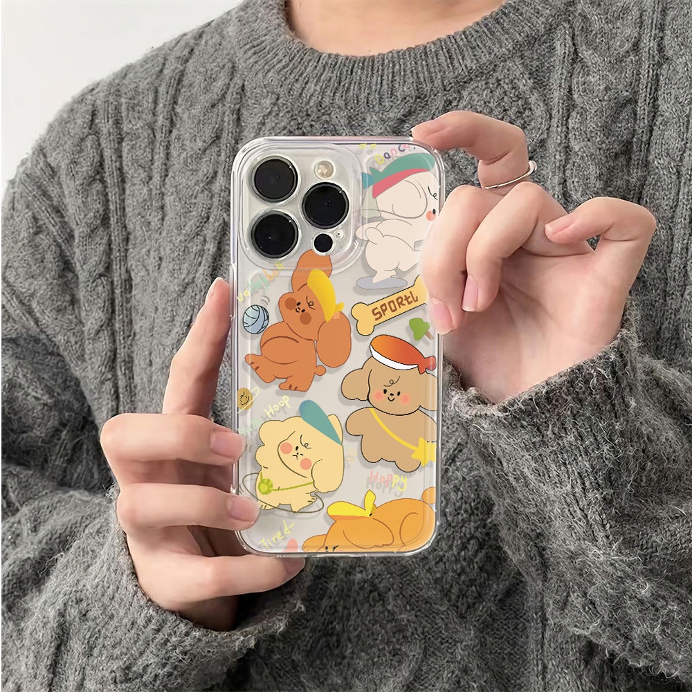 ✅Ốp Điện Thoại Mềm Chống Sốc In Hình Gấu Hoạt Hình Cho Iphone126In max 7811 13 14proplus