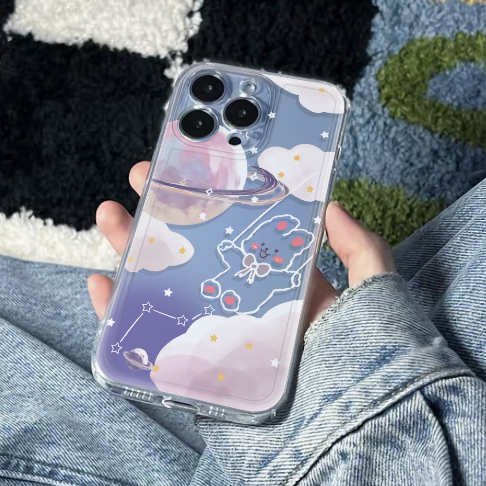 ✅Ốp Điện Thoại Mềm Chống Sốc In Hình Thỏ Cho Iphone 78max 14pro 1113 6Iniphone12 78max