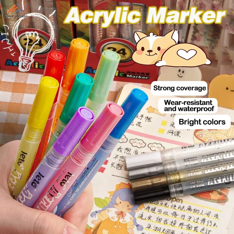 Bút Đánh Dấu Acrylic Nhiều Màu Sắc Dành Cho Học Sinh DIY