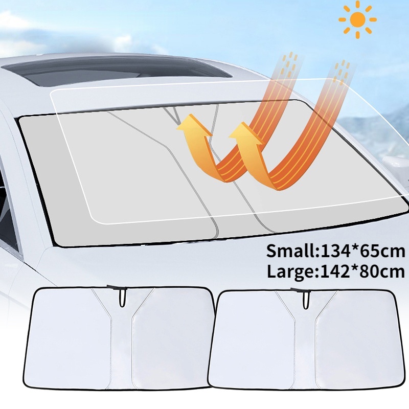 Tấm Che Nắng Chống Tia UV Dày Dặn Có Thể Gấp Gọn Tiện Dụng Cho Xe Hơi