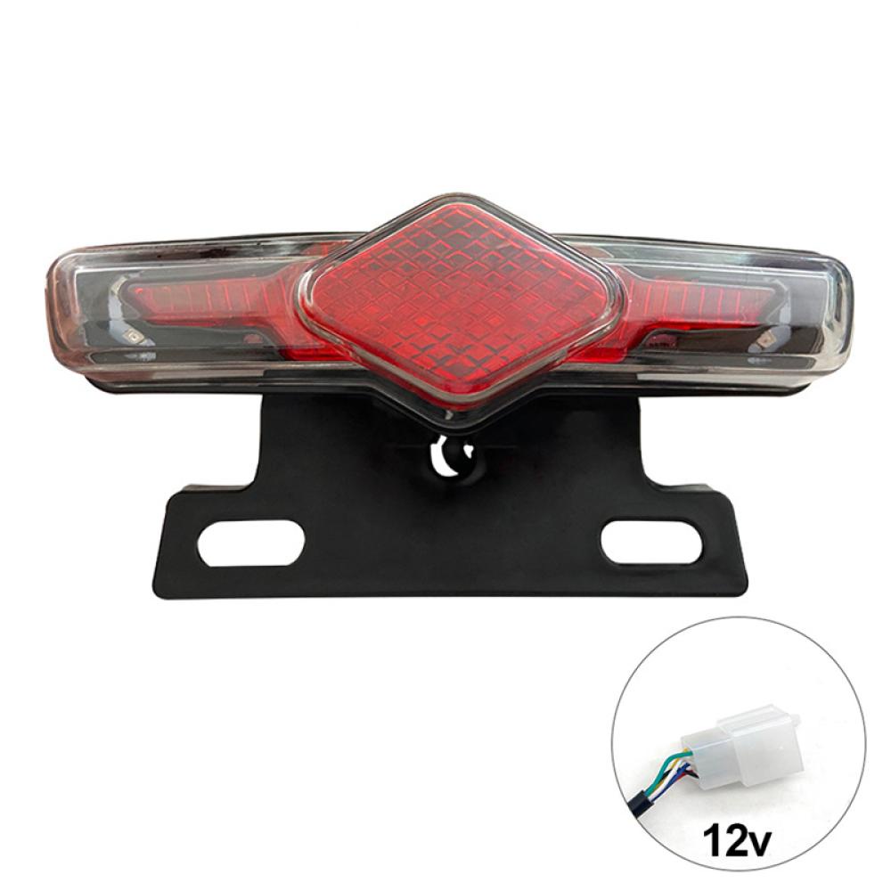 Đèn Cảnh Báo Giao Thông Gắn Đuôi Xe Đạp Điện D7U4 12V / 36V-60V