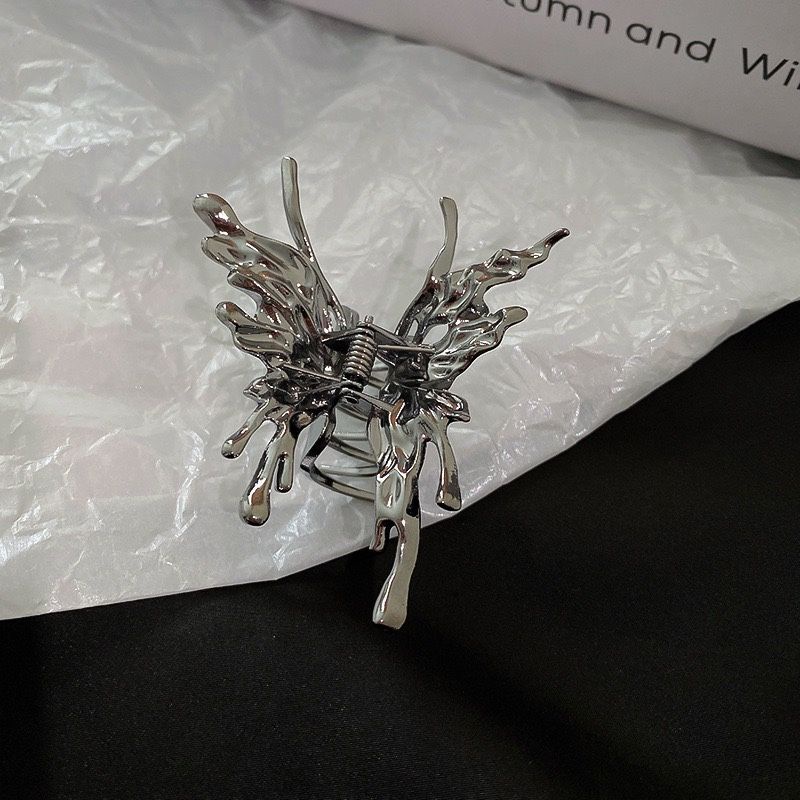 Kẹp Tóc Kim Loại Hình Bướm 3D